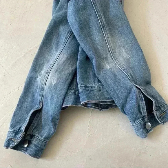 Forever 21 Denim Jean Jacket Size L - Picture 9 of 10